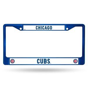 Chicago Cubs Chrome Frame, Blue, 15 x 8"